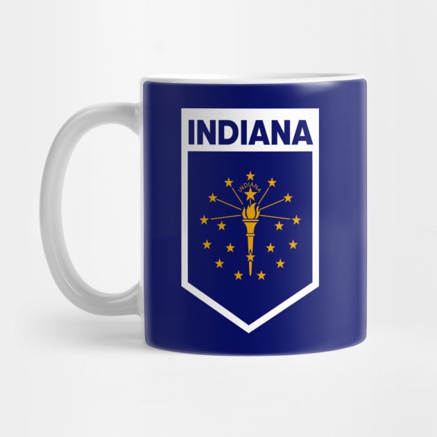 Indiana State Flag Emblem by SLAG_Creative